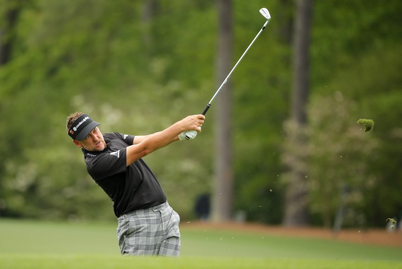 Second round play of the Masters at Augusta National