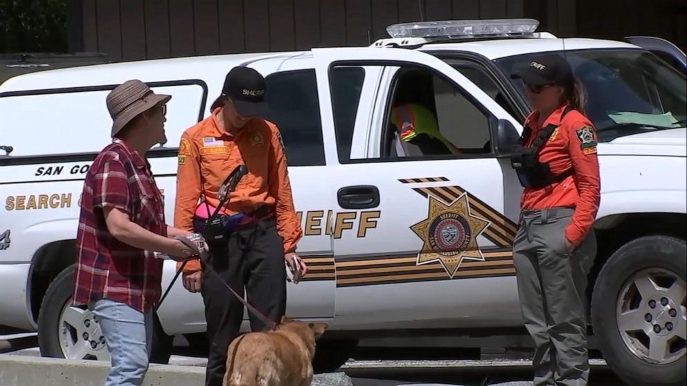 Rescue workers are searching the area around Mount Baldy and Cucamonga Peak in California's San Gabriel Mountains for two missing hikers who haven't been seen since April 6, 2019.