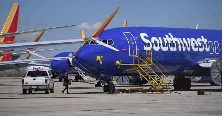 Southwest Airlines first-quarter earnings take a hit from 737 Max groundings, government shutdown