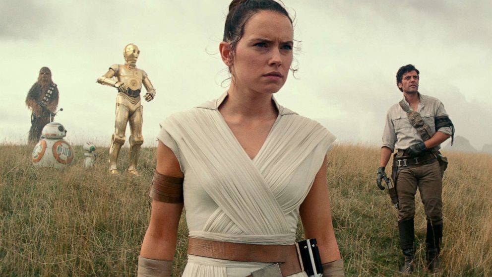 Daisy Ridley as Rey in a scene from "Star Wars: Episode IX."