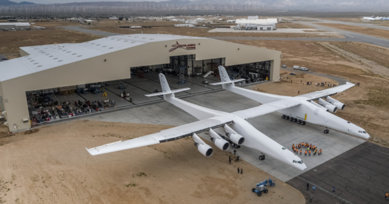 Stratolaunch, the world’s largest airplane and built to launch rockets, takes first flight