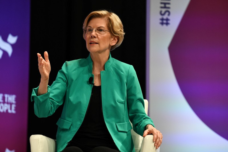 2020 Democratic presidential candidate Elizabeth Warren participates in the She the People Presidential Forum in Houston