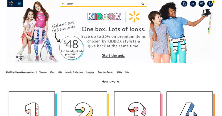 Walmart is launching its first subscription box for apparel. And this one’s for kids