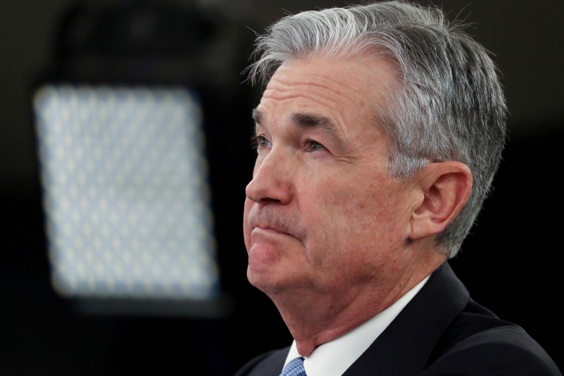 FILE PHOTO: FILE PHOTO: U.S. Federal Reserve Chairman Powell holds news conference following two-day policy meeting in Washington