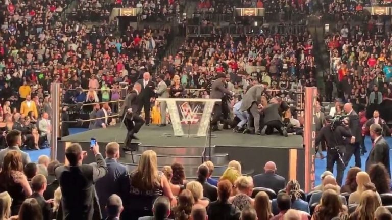 WWE legend attacked by audience member during Hall of Fame speech