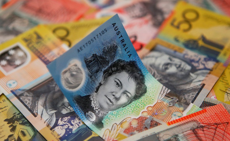FILE PHOTO: Illustration photo of Australian dollars