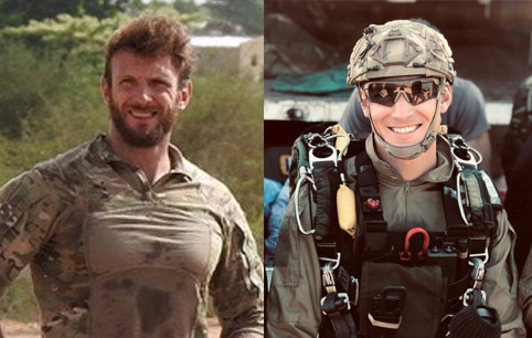 Handout photo shows the two French special forces soldiers killed in a night-time rescue operation of four foreign hostages in Burkina Fasso