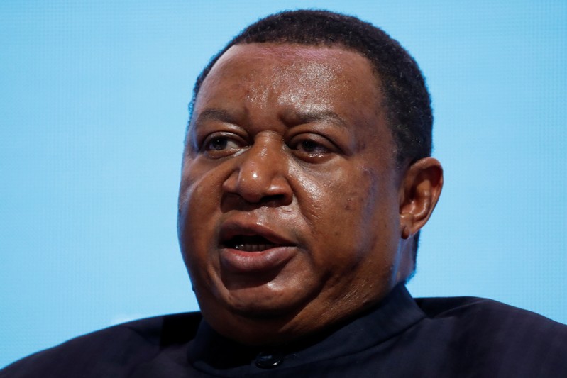 OPEC Secretary General Barkindo speaks during a session of the Russian Energy Week international forum in Moscow