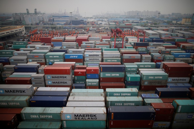 FILE PHOTO: A container terminal is seen at Incheon port in Incheon
