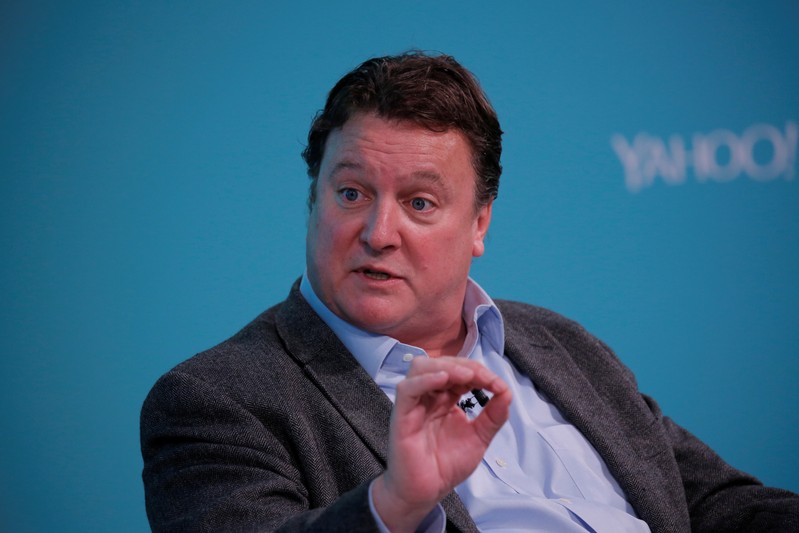 FILE PHOTO: Greg Clark, CEO of Symantec, takes part in the Yahoo Finance All Markets Summit in New York