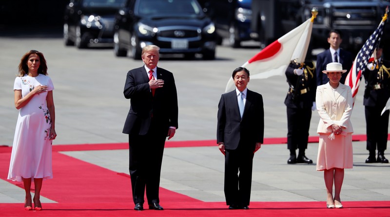 U.S. President Trump meets Japan's Emperor Naruhito and Empress Masako