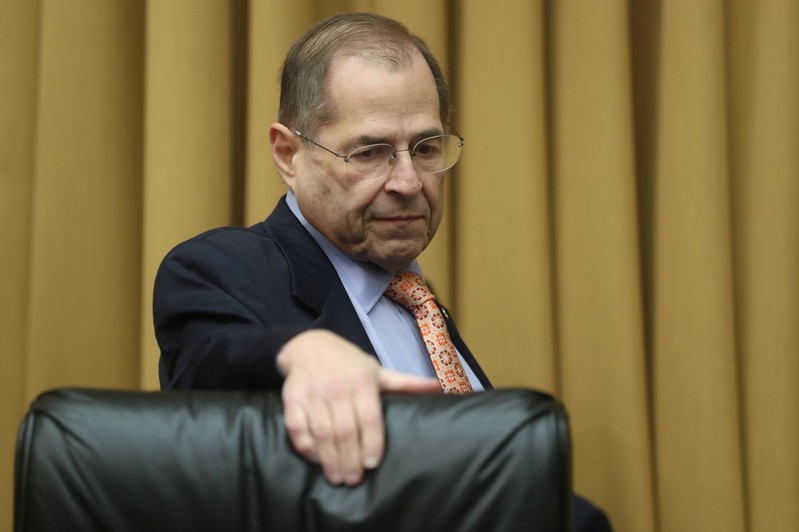 FILE PHOTO - House Judiciary Committee Chairman Nadler arrives at House Judiciary Committee oversight hearing on Special Counsel Mueller report on Capitol Hill in Washington