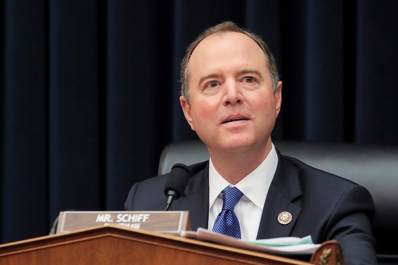 FILE PHOTO: U.S. Rep. Schiff chairs House Intelligence Committee hearing on Russia and efforts to influence U.S. elections on Capitol Hill in Washington