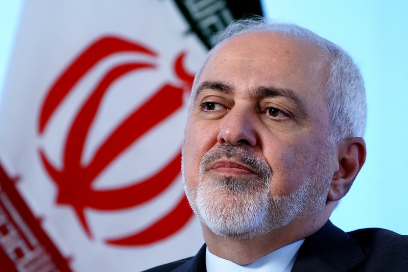 FILE PHOTO: Iran's Foreign Minister Mohammad Javad Zarif sits for an interview with Reuters in New York