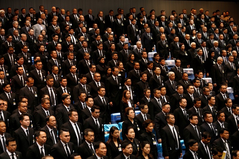 Thai parliament members attend a session to vote for prime minister in Bangkok
