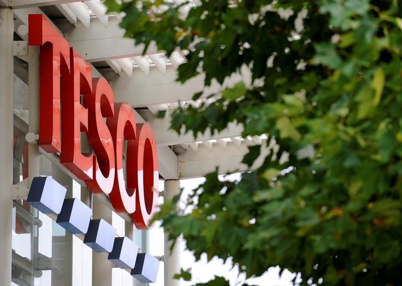 FILE PHOTO: A Tesco supermarket is seen in west London