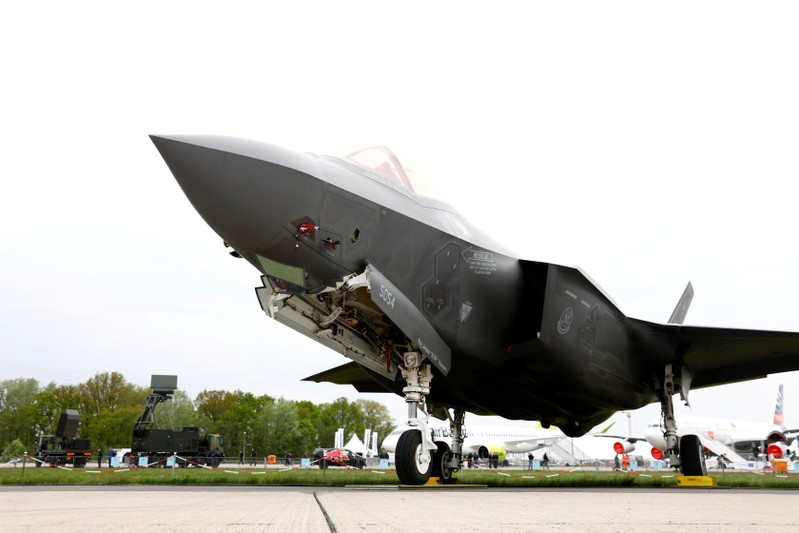 FILE PHOTO: A Lockheed Martin F-35 aircraft is seen at the ILA Air Show in Berlin, Germany