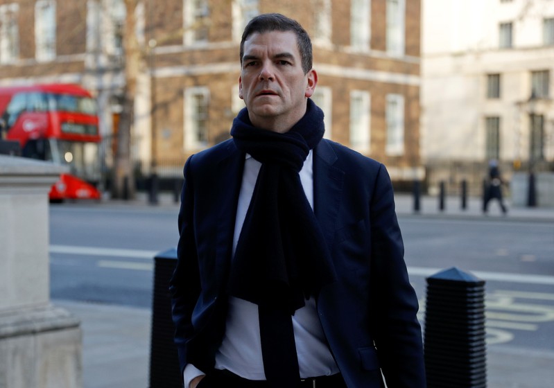 Olly Robbins, senior civil servant and Europe adviser to Prime Minister Theresa May, arrives at the Cabinet Office, in London