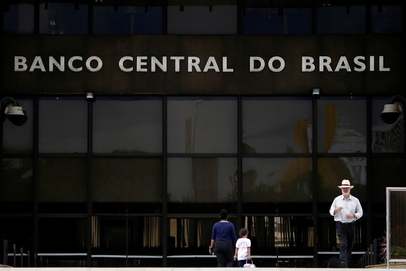 FILE PHOTO: The central bank headquarters building is seen in Brasilia