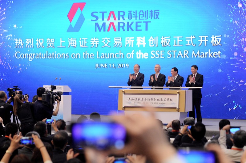 FILE PHOTO: Launch ceremony of Shanghai's Nasdaq-style tech board, STAR Market, in Shanghai