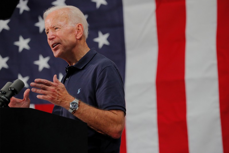 Democratic 2020 U.S. presidential candidate Biden's campaign stop in Londonderry