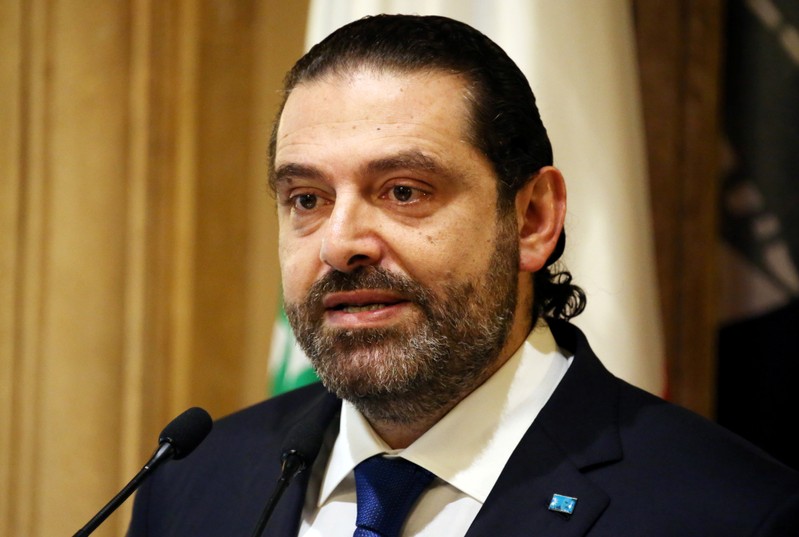 FILE PHOTO: Lebanese Prime Minister-designate Saad al-Hariri speaks during a news conference in Beirut