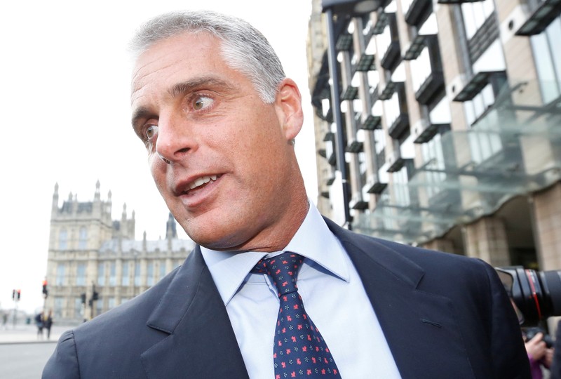FILE PHOTO: Andrea Orcel leaves after attending a UK parliamentary inquiry into Libor interest rates in London