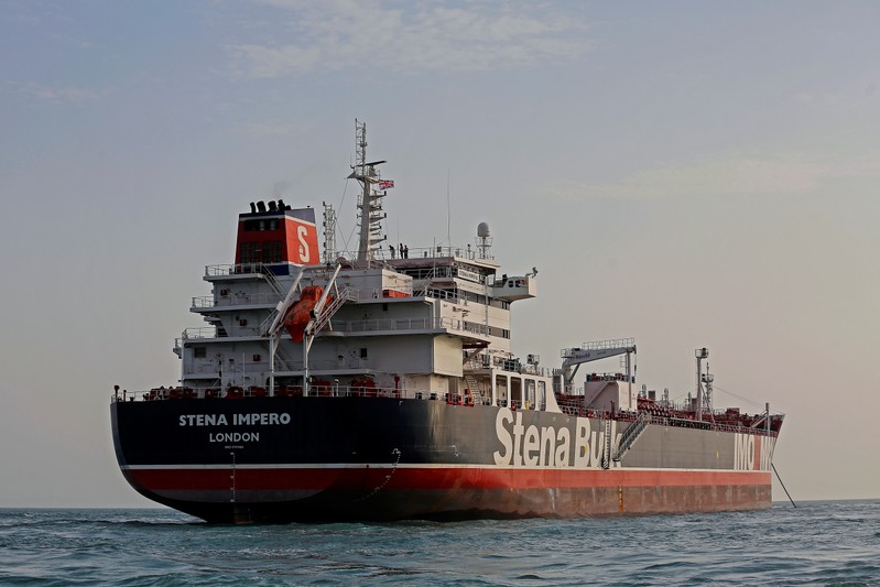 FILE PHOTO: Stena Impero is seen at Bandar Abbas port