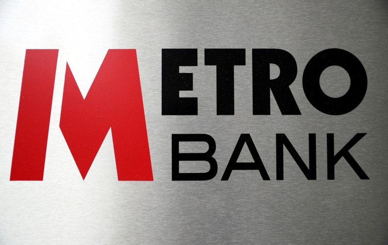 FILE PHOTO: Signage is seen outside of a Metro Bank in London