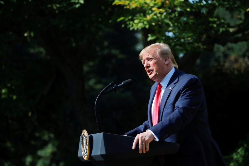 U.S. President Donald Trump participates in signing ceremony for the September 11th Victim Compensation Fund Act at the White House in Washington