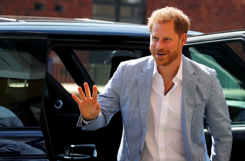 Britain's Prince Harry visits Sheffield Children's Hospital in Sheffield