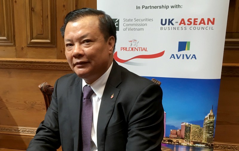 Vietnam finance minister Dinh Tien Dung speaks during an interview in London