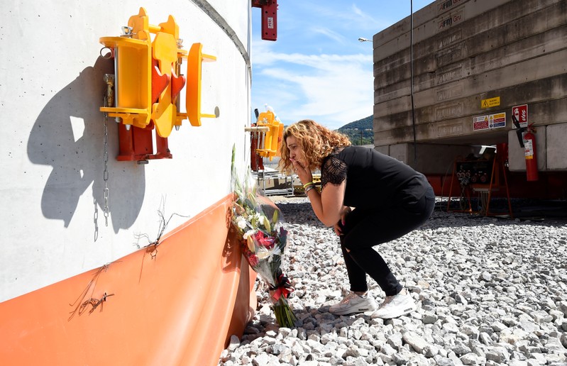Ceremonies marking the first anniversary of the collapse of Morandi Bridge in Genoa