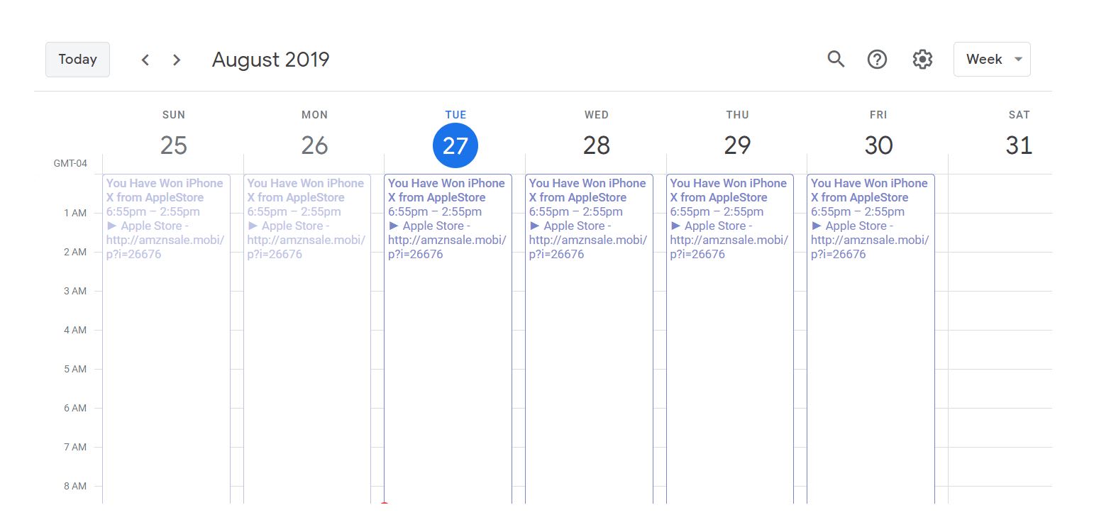 CNBC Tech: Calendar Spam