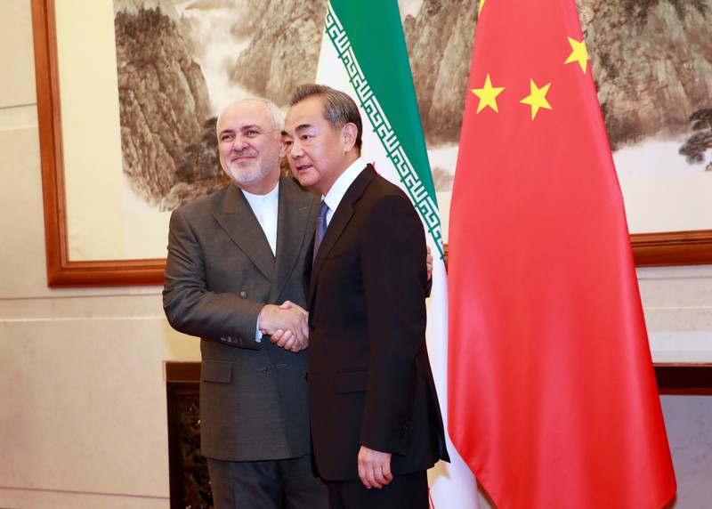 Chinese Foreign Minister Wang Yi meets Iranian Foreign Minister Mohammad Javad Zarif in Beijing