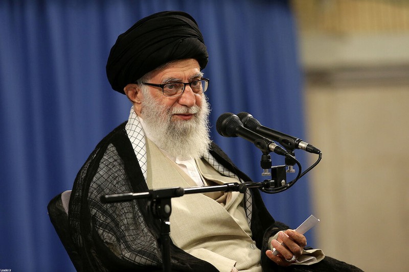 FILE PHOTO: Iran's Supreme Leader Ayatollah Ali Khamenei speaks during ceremony attended by Iranian clerics in Tehran