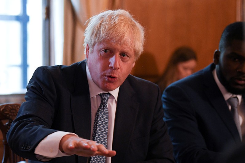 FILE PHOTO: Britain's Prime Minister Boris Johnson attends a roundtable on the criminal justice system at 10 Downing Street