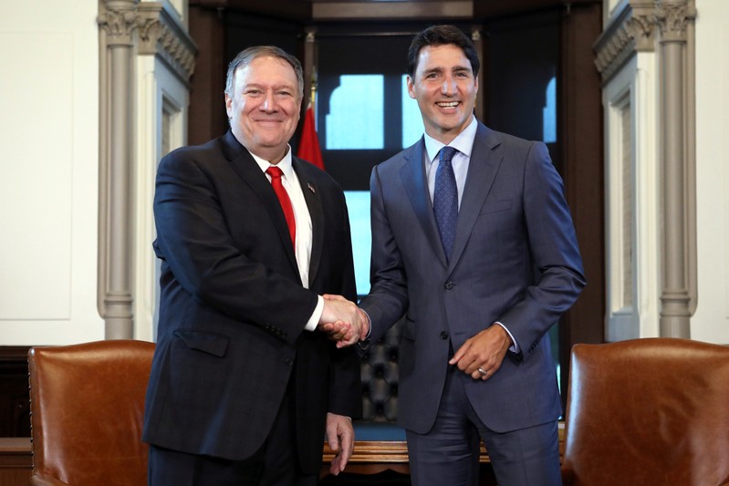 Canada's PM Trudeau meets with U.S. Secretary of State Pompeo in Ottawa