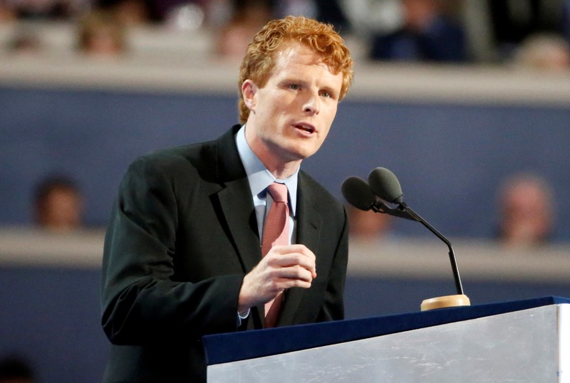 FILE PHOTO: Joseph P. Kennedy III speaks during the Democratic National Convention in Philadelphia