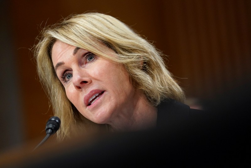 Kelly Craft testifies before a Senate Foreign Relations Committee hearing on her nomination to be U.S. ambassador to the United Nations in Washington