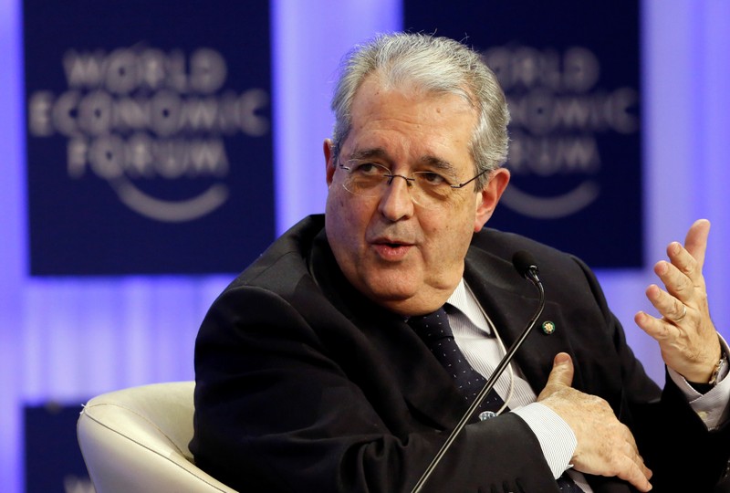 FILE PHOTO: Italy's Minister of Economy and Finance Saccomanni attends session of World Economic Forum in Davos
