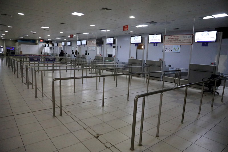 FILE PHOTO: An interior of Mitiga airport terminal is seen empty, after an air strike in Tripoli