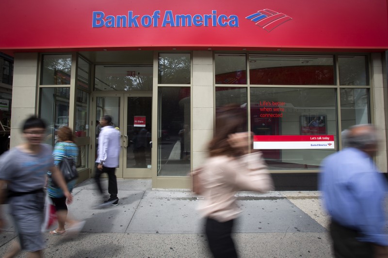 FILE PHOTO: A Bank Of America sign is pictured in the Manhattan borough of New York