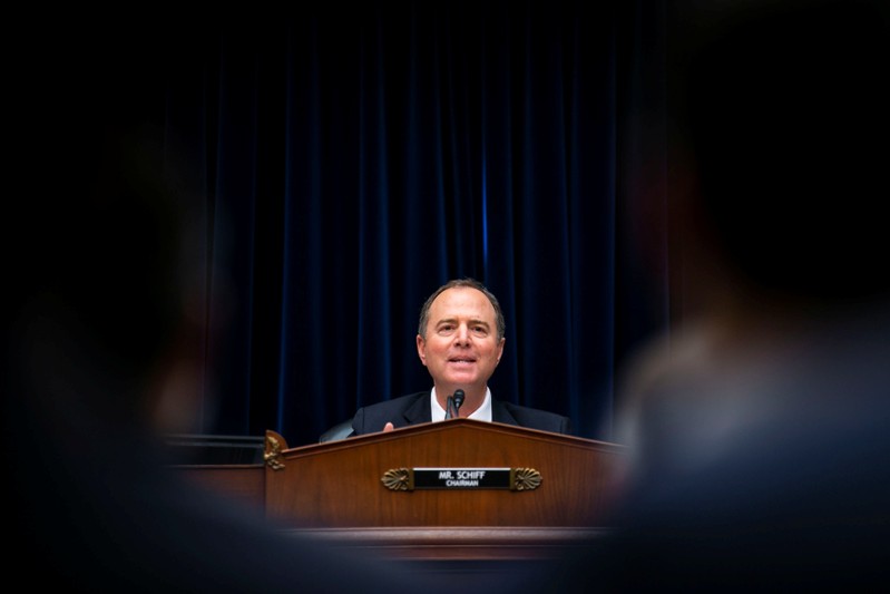 Joseph Maguire, acting director of national intelligence, testifies during a House Permanent Select Committee on Intelligence, on Capitol Hill in Washington