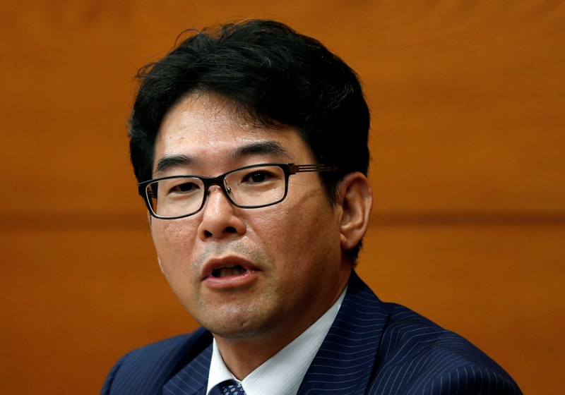 FILE PHOTO -Bank of Japan new policy board members Goushi Kataoka attends a news conference in Tokyo