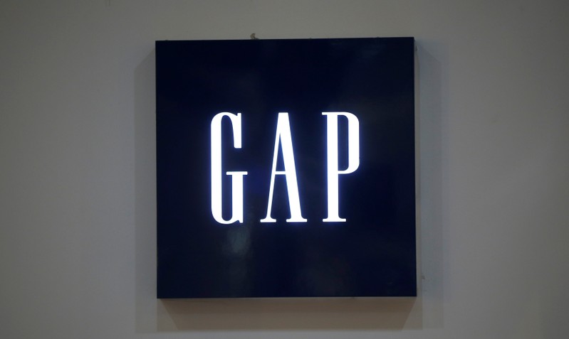 Logo of GAP clothing retailer is seen at company's store at Tbilisi Mall in Tbilisi