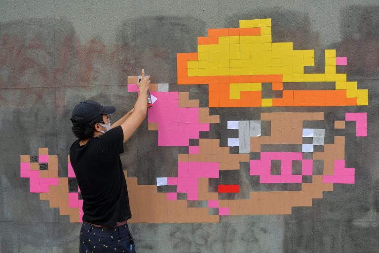 Hong Kong protesters rebuild ‘Lennon Walls’ ahead of China National Day