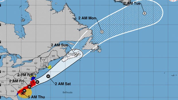 Hurricane Dorian makes landfall over North Carolina