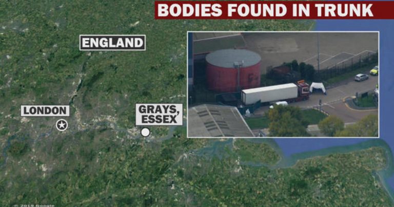 39 bodies discovered in truck in England