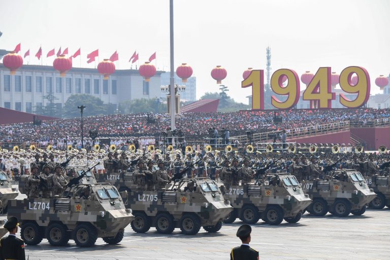 Amid economic challenges, China displays ‘a military show of strength’ at its 70th birthday bash